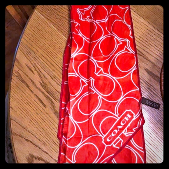 Coach Accessories - COACH 100% Silk Scarf - Cute with a Purse Coach Accessories - COACH 100% Silk Scarf - Cute with a Purse
